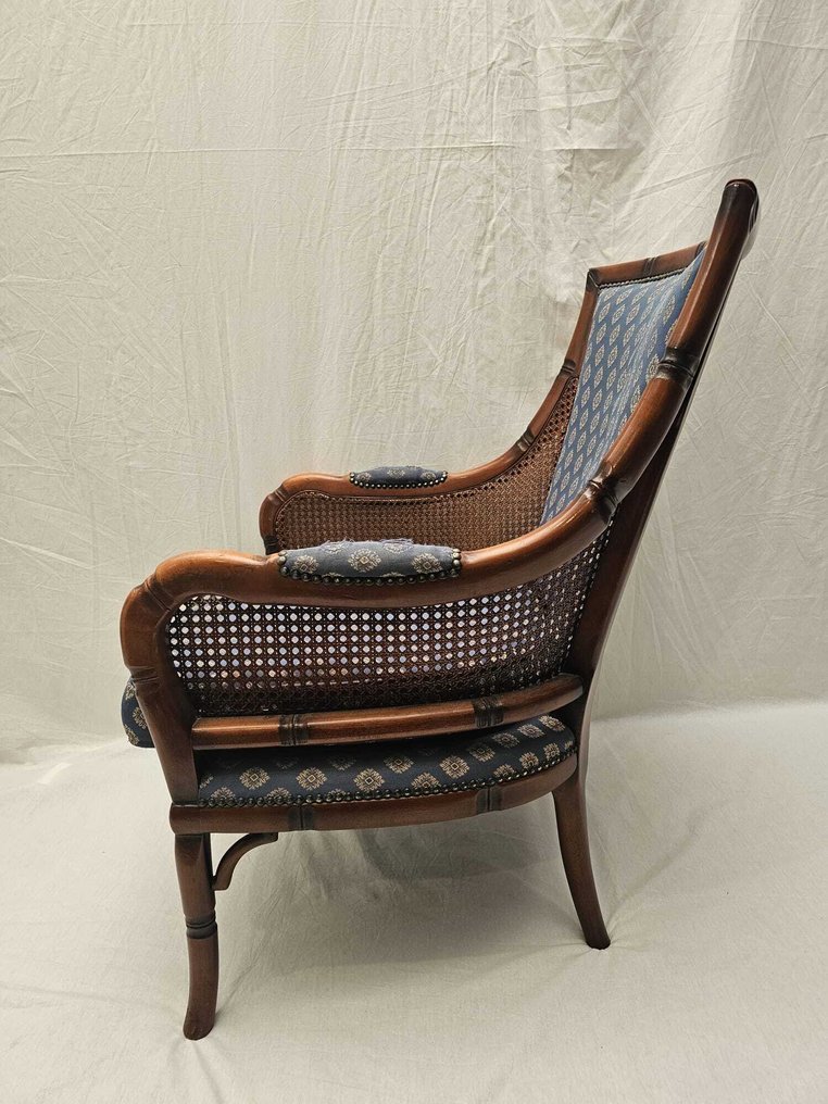 Πολυθρόνα - Αντίκα πολυθρόνα Louis Stijl με Cannezijdes και μοναδική επένδυση. - Ξύλο #3.2