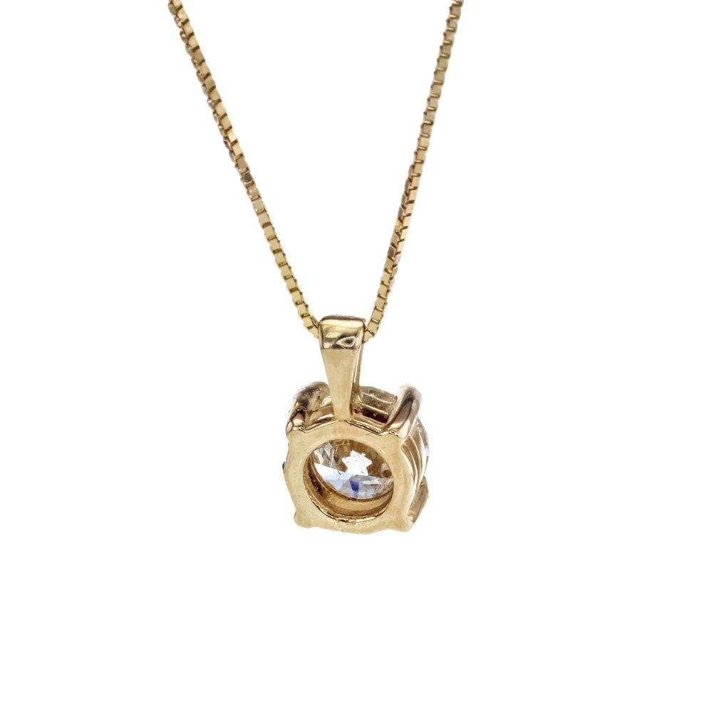 Fără preț de rezervă - Colier - 14 ct. Aur galben -  1.06ct. tw. Diamant (Natural) #4.3