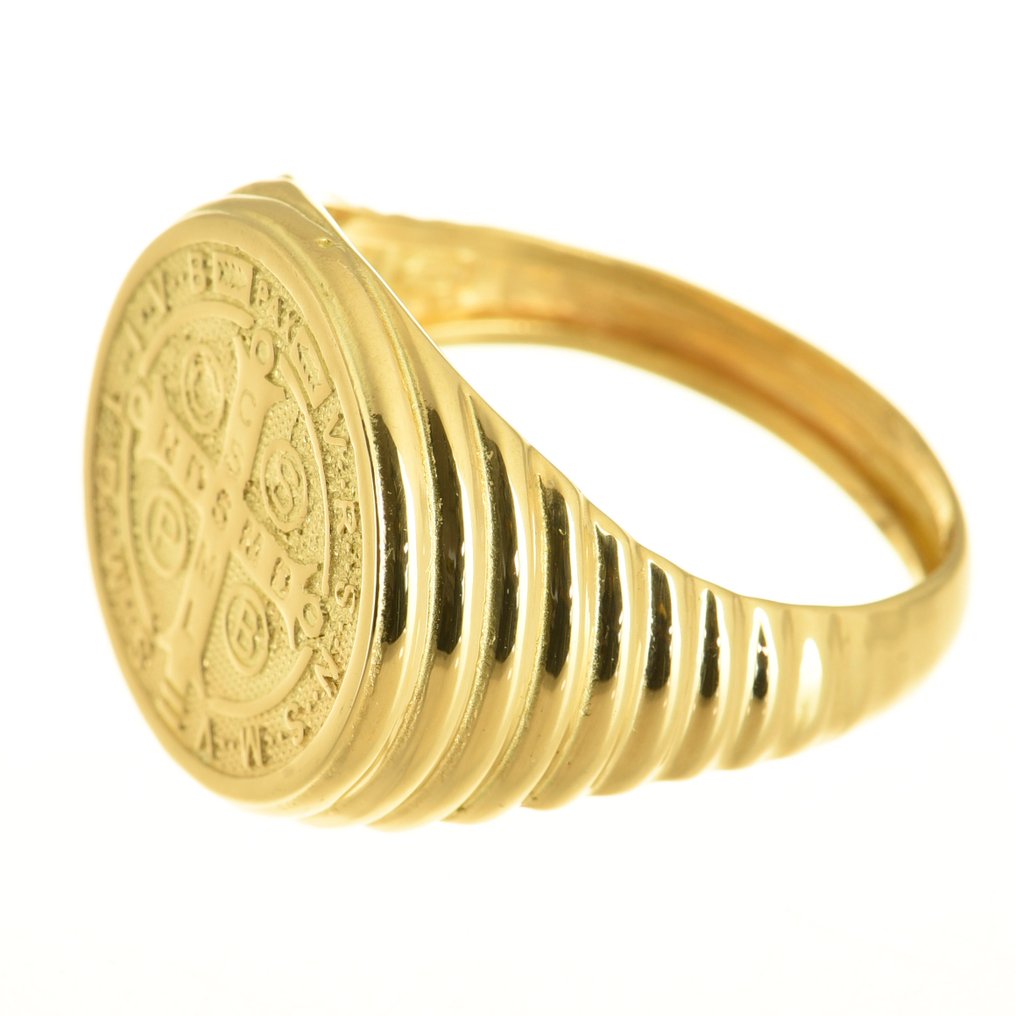 Amulet ring - 14 kt. Yellow gold #2.1