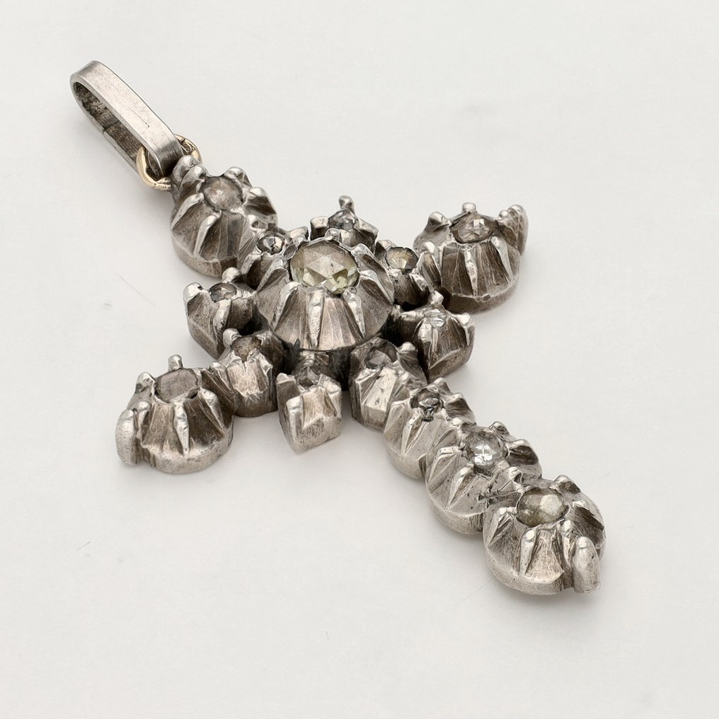 Sans prix de réserve - Pendentif Argent - Diamant #2.1