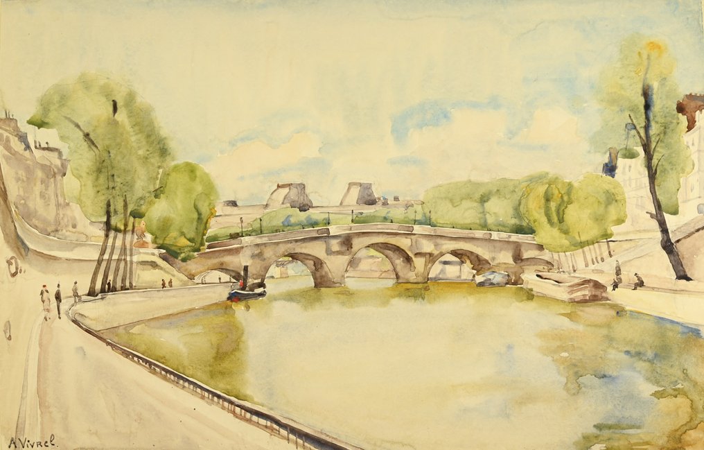 André-Léon Vivrel (1886-1976) - Paris, le Pont Neuf #4.3