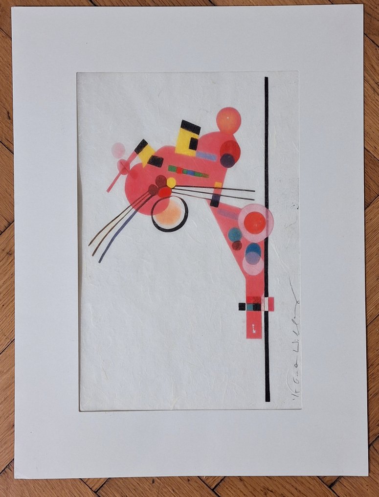 Emma Wildfang - Diptych Pink Panther "Tribute series"- Icons Reimagined "Wassily Kandinsky" #2.1