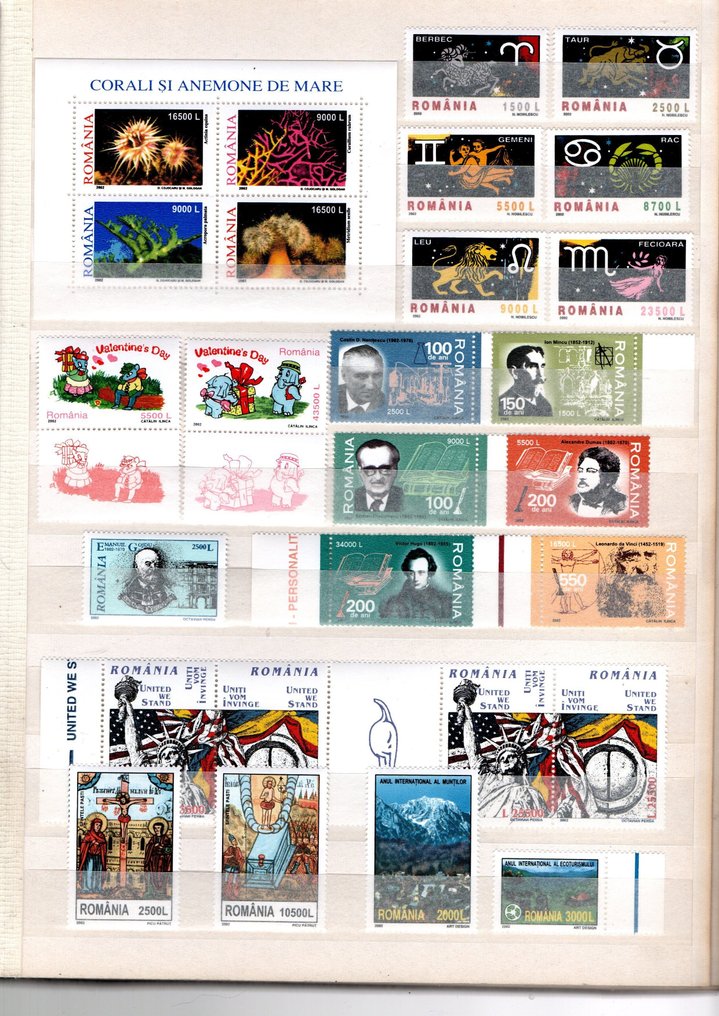 Romania 2001/2010 - extensive collection of Romania 2001-2010 in superb mnh quality with cv of 1479 euro - michel 2023 year-5549/block 477 #2.1