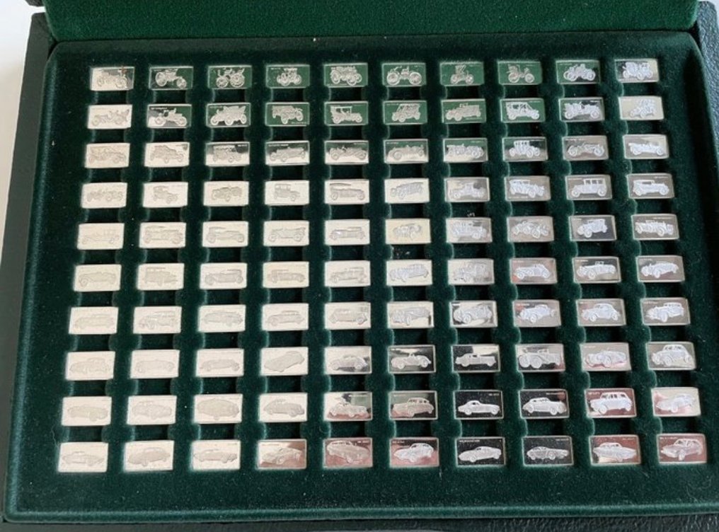 165 grams (100 x 1,65 gr) - Argento .925 - Franklin Mint, USA  (Senza prezzo di riserva) #2.1