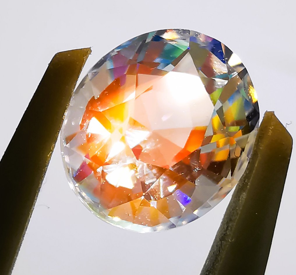 1 pcs  多色 月光石  - 1.74 ct - 西班牙宝石学院（IGE） - MOONSTONE/RAINBOW #1.0