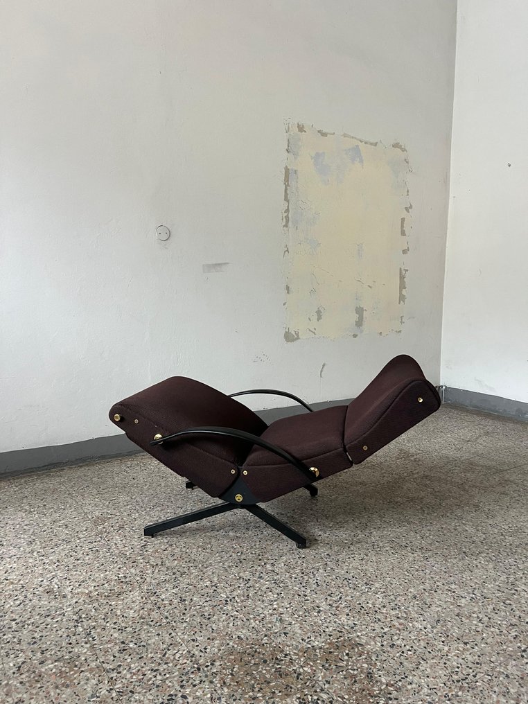 Tecno - Osvaldo Borsani - 扶手椅子 - P40 - 金属, 不锈钢, 纺织品 - 第一系列 #1.0