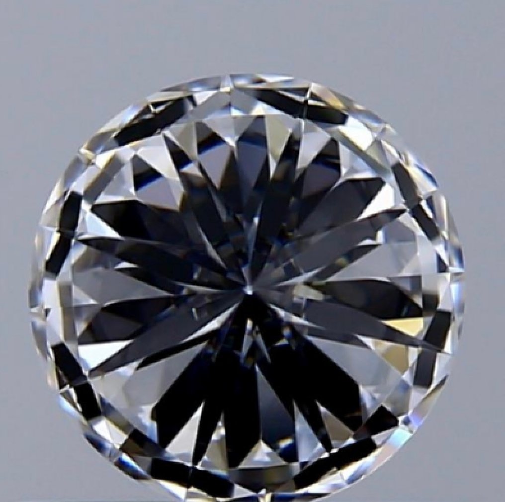 1 pcs Gyémánt  (Természetes)  - 0.58 ct - Kerek - D (színtelen) - IF - Amerikai Gemmológiai Intézet (GIA) - Ex Ex Ex #2.1