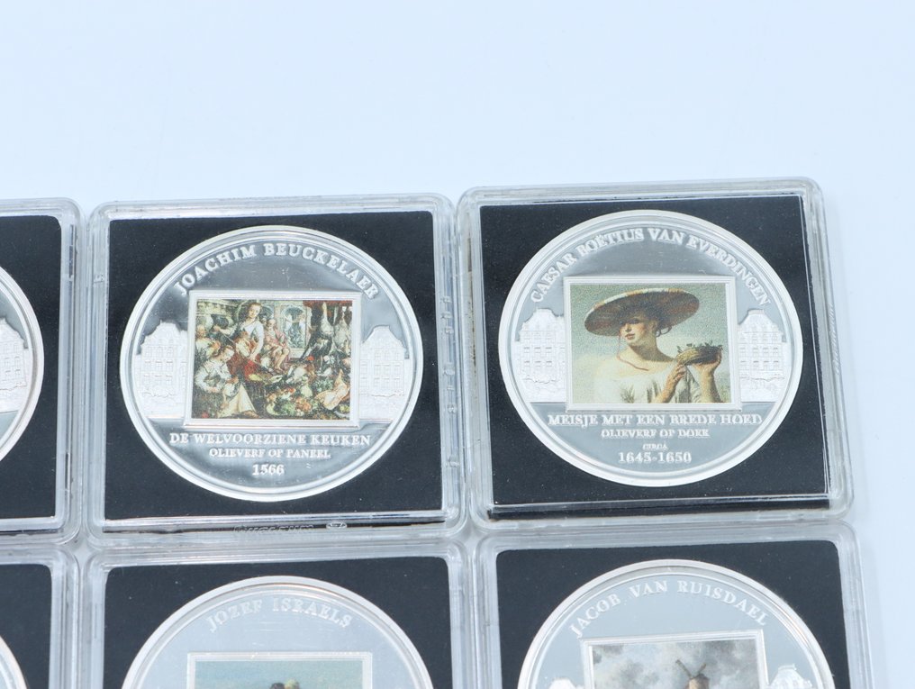 World. 16x Diverse Penningen (Verzilverd)  (No reserve price) #2.1