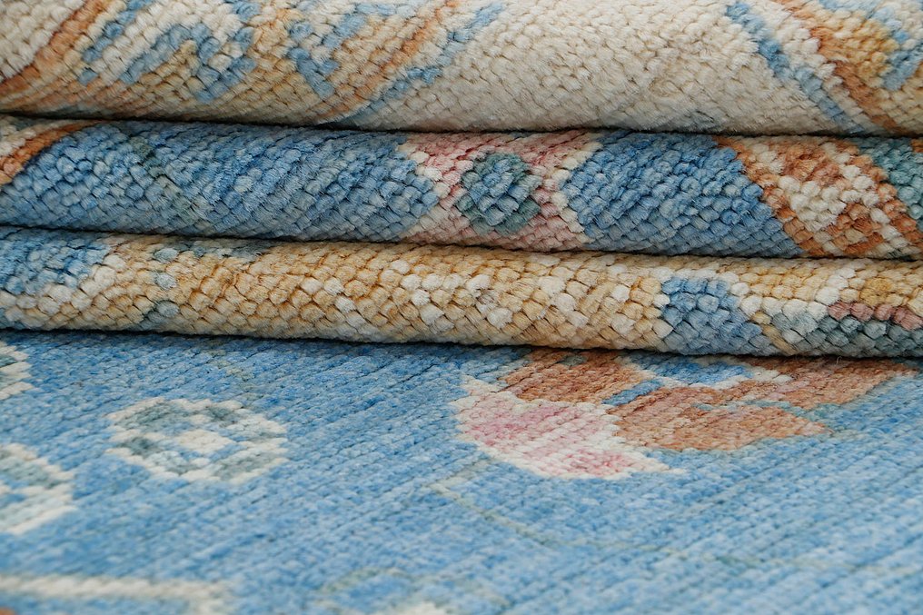 Afghan, Ziegler Kazak, Large Hand-knotted Traditional Oushak rug Unique High quality Premium wool - Carpet - 380 cm - 280 cm - New Handmade Designer rug #3.2