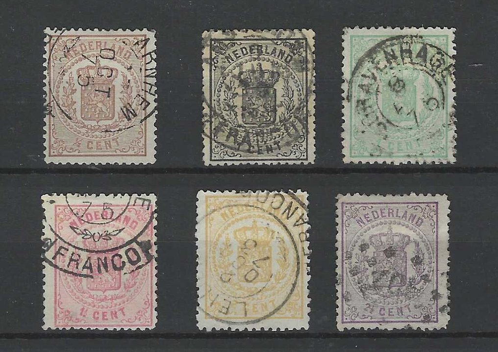 Netherlands 1869 - Weapon series - NVPH 13/18 #1.0