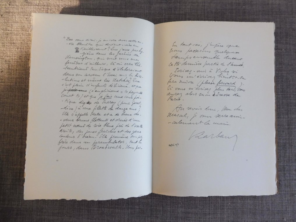 Anonyme - Hommage à Valery Larbaud - 1958 #4.3