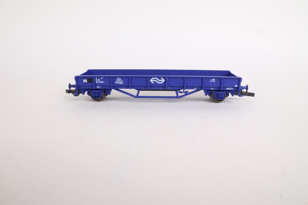 Roco H0 - 44084 - Modelltog godsvogn (1) - 3-delt sett med Platte wagens type Vs. - NS #4.3