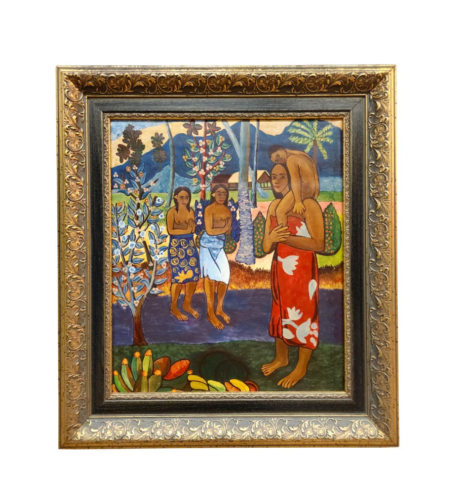 After Paul Gauguin (1848–1903) - Tahitian maternity among palm trees #2.1