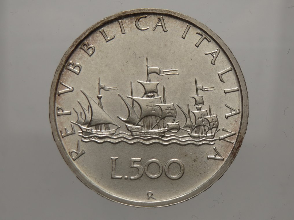 Olaszország, Köztársaság 500 Lire 2001 "Caravelle" (Nincs minimálár) #1.0