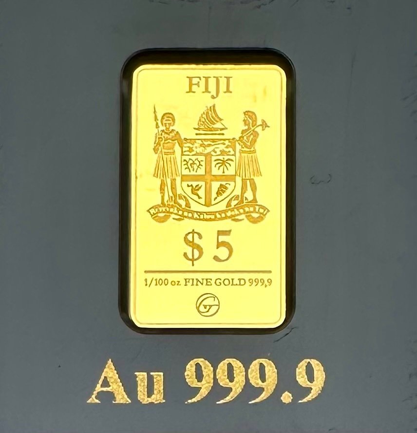 斐济. 5 Dollars Sagrada Familia , Oro 1/100 Oz (.999) Proof (没有保留价) #1.0