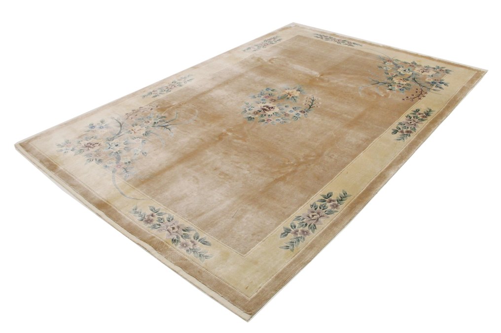 Πρωτότυπο παραδοσιακό καθαρό μετάξι από την Κίνα σε αντίκα μετάξι - Χαλί - 275 cm - 185 cm - Καθαρό μεταξωτό χαλί #1.0