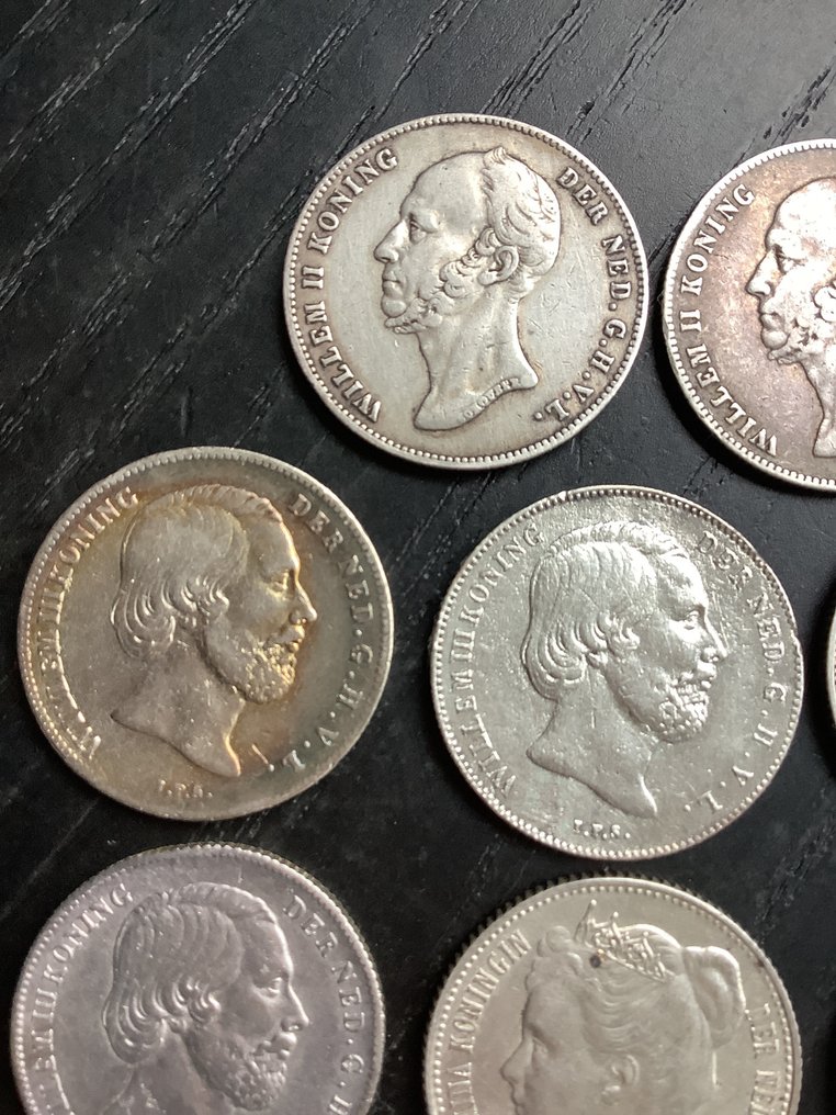 Netherlands. 1/2 Gulden 1847/1913, 10 stuks  (No reserve price) #3.2
