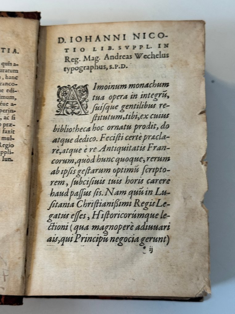 Aimoinus Monachus. - Aimoini Monachi, qui antea Annalium nomine editus est, Historiae Francorum libri V. - 1567 #1.0