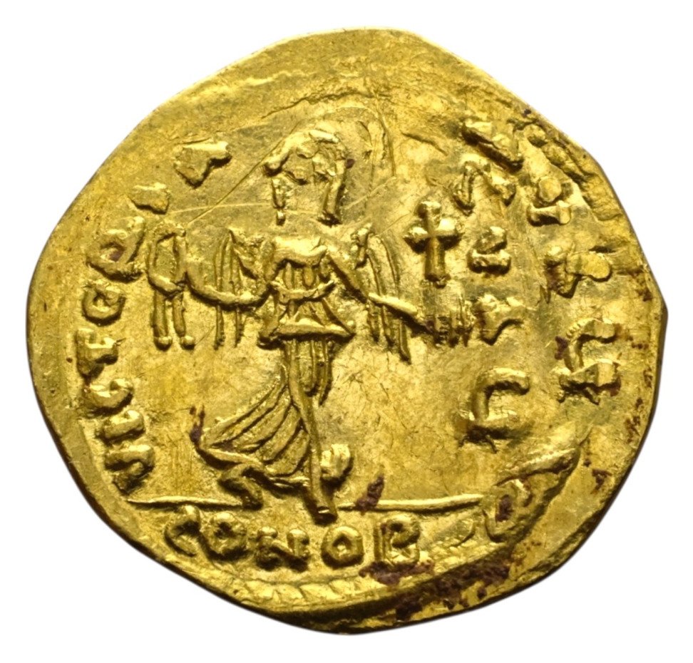拜占庭帝国. 弗卡斯( 602-610). Semissis Konstantinopel 607–610 AD #1.0