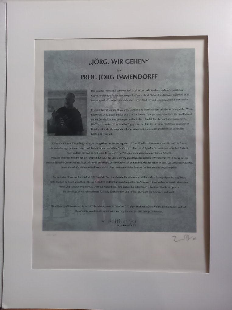 Jörg Immendorff (1945-2007) - JÖRG, WIR GEHEN - Immendorffs Alter Ego und Joseph Beuys #3.2