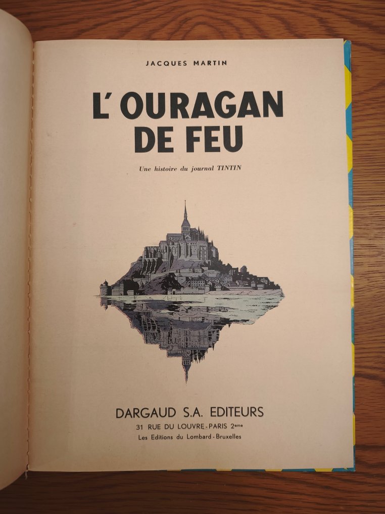 Lefranc T2 - L'Ouragan de feu - C - 1 Album - Eerste druk - 1961 #2.1