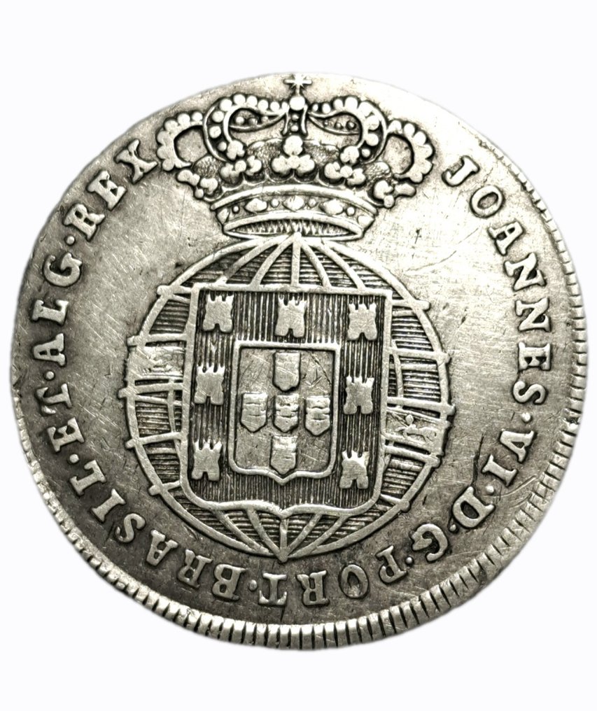 Portugal. D. João VI (1816-1826). 6 Vinténs (120 Reis) ND Lisboa prata  (Zonder minimumprijs) #1.0