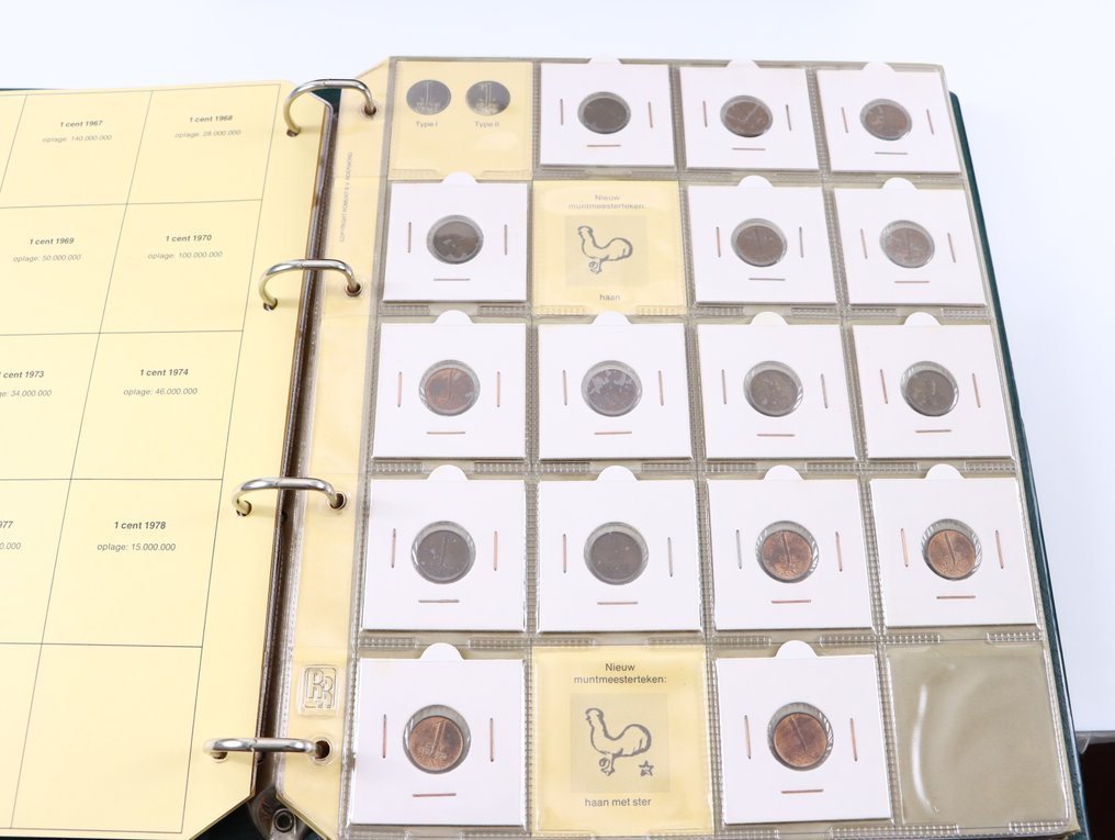 Nederland. "Uitzoekpartij diverse munten in 4 albums (8.96 KG)"  (Zonder minimumprijs) #3.2