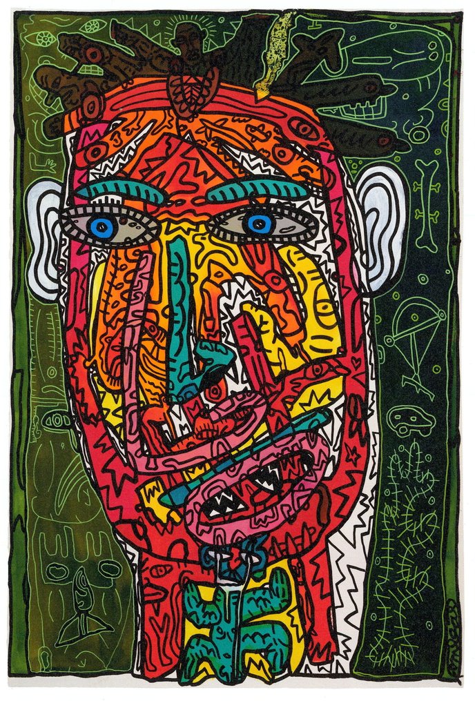 Robert Combas (1957) - Portrait #1.0