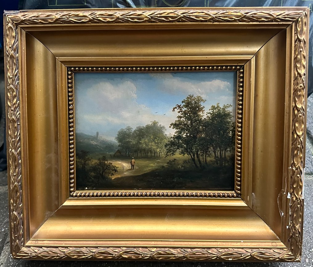 H.P Koekkoek 1843-1890, Αποδίδεται σε - Man op bospad #1.0