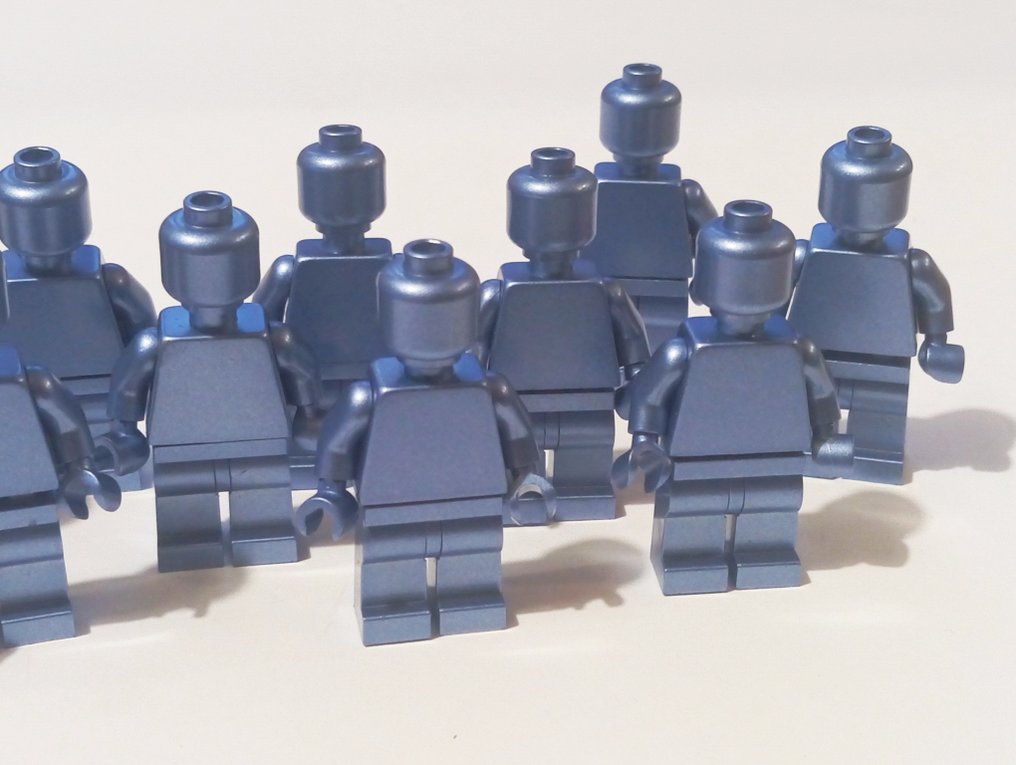 LEGO 小人仔 - 城市 - 10x Lego Chrome Blue minifigures, price fo 10 pieces, custom, #2.1