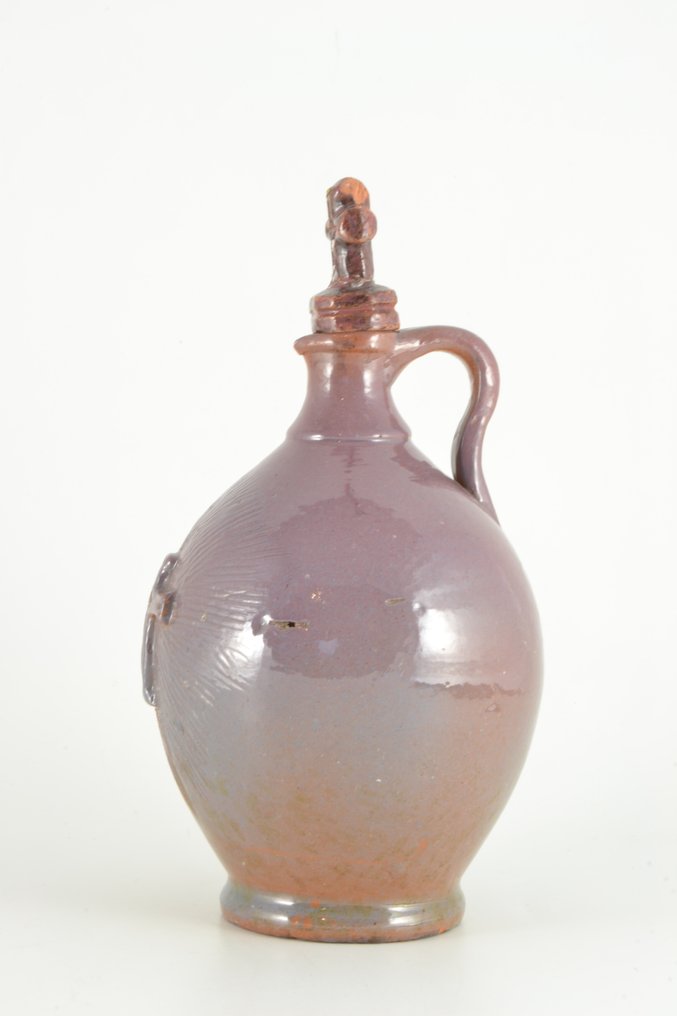 玻璃水壺 - Terracotta - 釉面宗教油壶，24厘米 #2.1