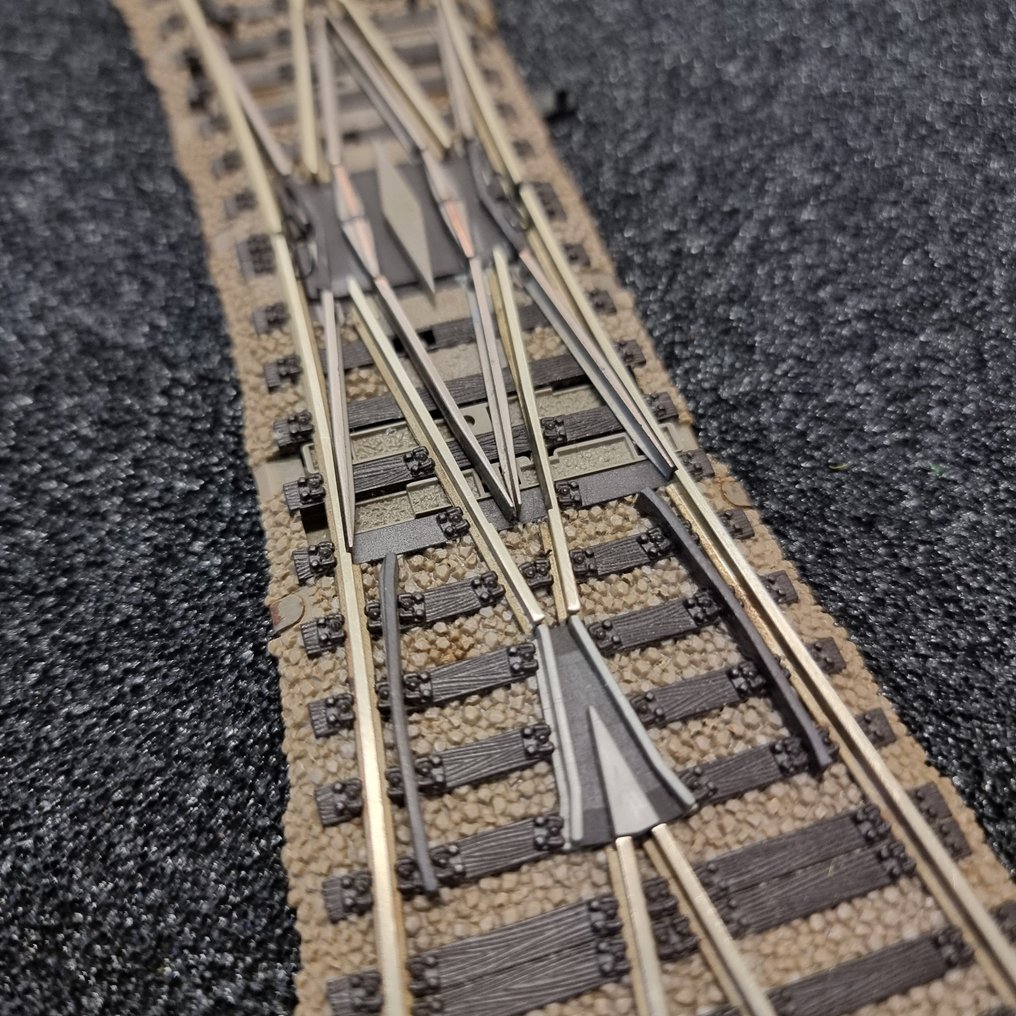 Fleischmann H0 - 6165R - Ensemble de rails pour trains miniatures (1) - Engelse wissel Profi rails #1.0