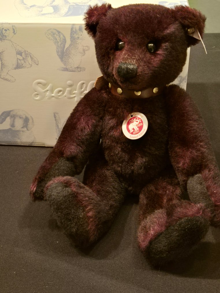Steiff - Teddybeer Teddy bear dark red #1.0