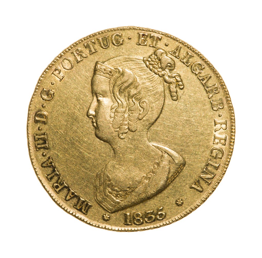 Portugal. D. Maria II (1834-1853). Peça (7.500 Réis) 1835 - Lisboa - 3º Tipo - Escassa #1.0