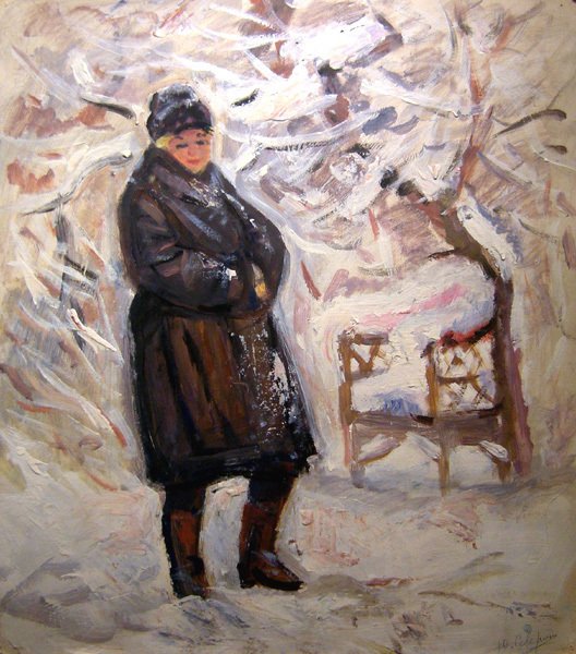 Yurij Severin (1927 - after 1999) - Winter scene in the park #4.3