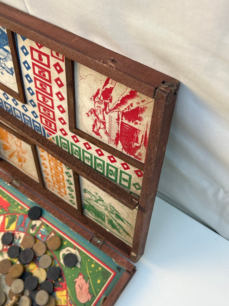 Joc de masă - Jeu de l'Oie, Backgammon, Chess - Lemn #3.2