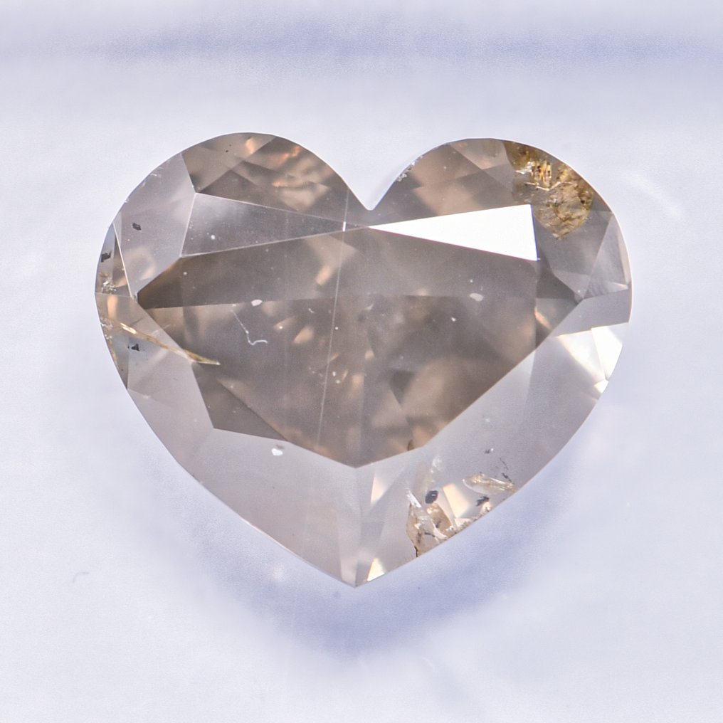 没有保留价 - 1 pcs 钻石  (天然色彩的)  - 2.65 ct - 心形 - Fancy deep 稍帶綠色的, 棕色 黄色 - I1 内含一级 - 国际宝石研究院（IGI） - VG #1.0