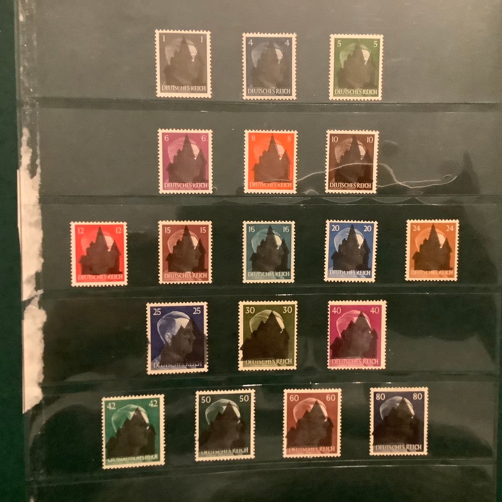 Γερμανία - Τοπικά ταχυδρομεία 1945/1 - Schwarzenberg: όλες οι τιμές Pf τύπου I - Michel 1/18 #1.0