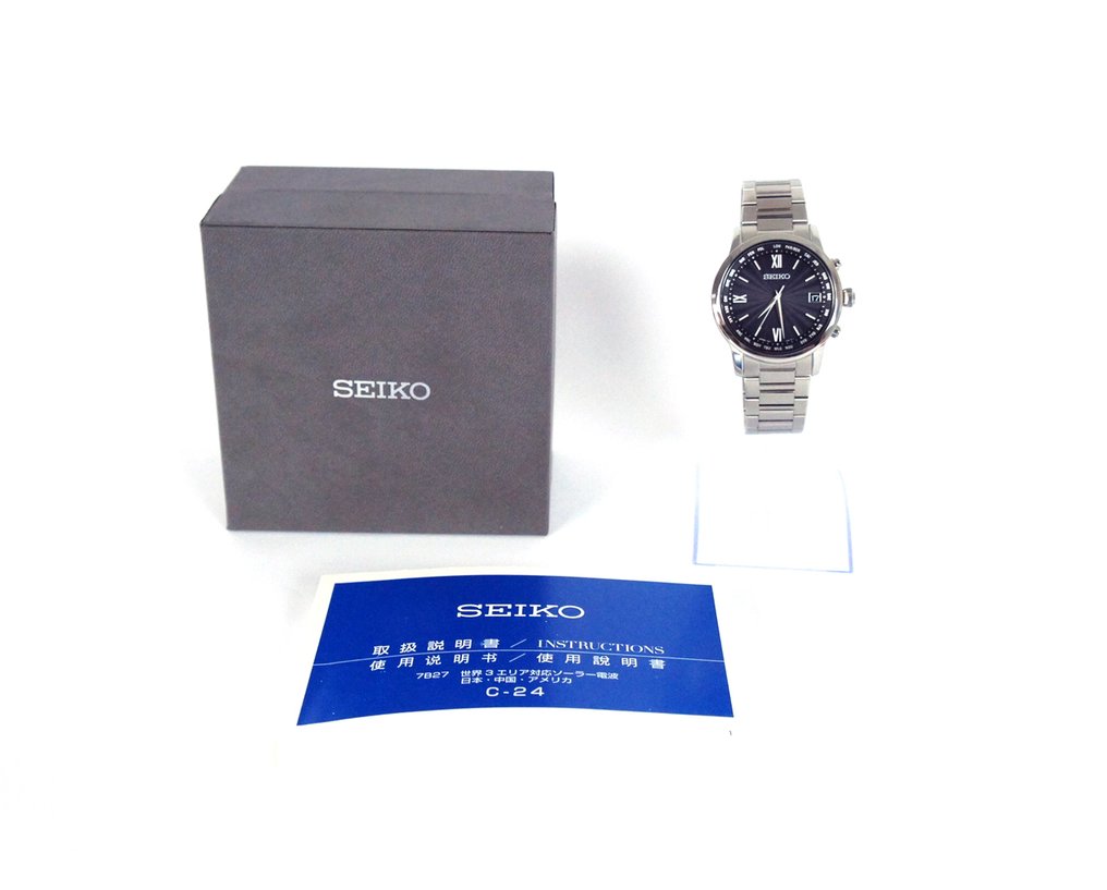 Seiko - Brightz Radio-Controlled Solar Titanium Men’s Watch - Fără preț de rezervă - 7B27-0AE0 / 9O0591 - Bărbați - 2010-2020 #1.0