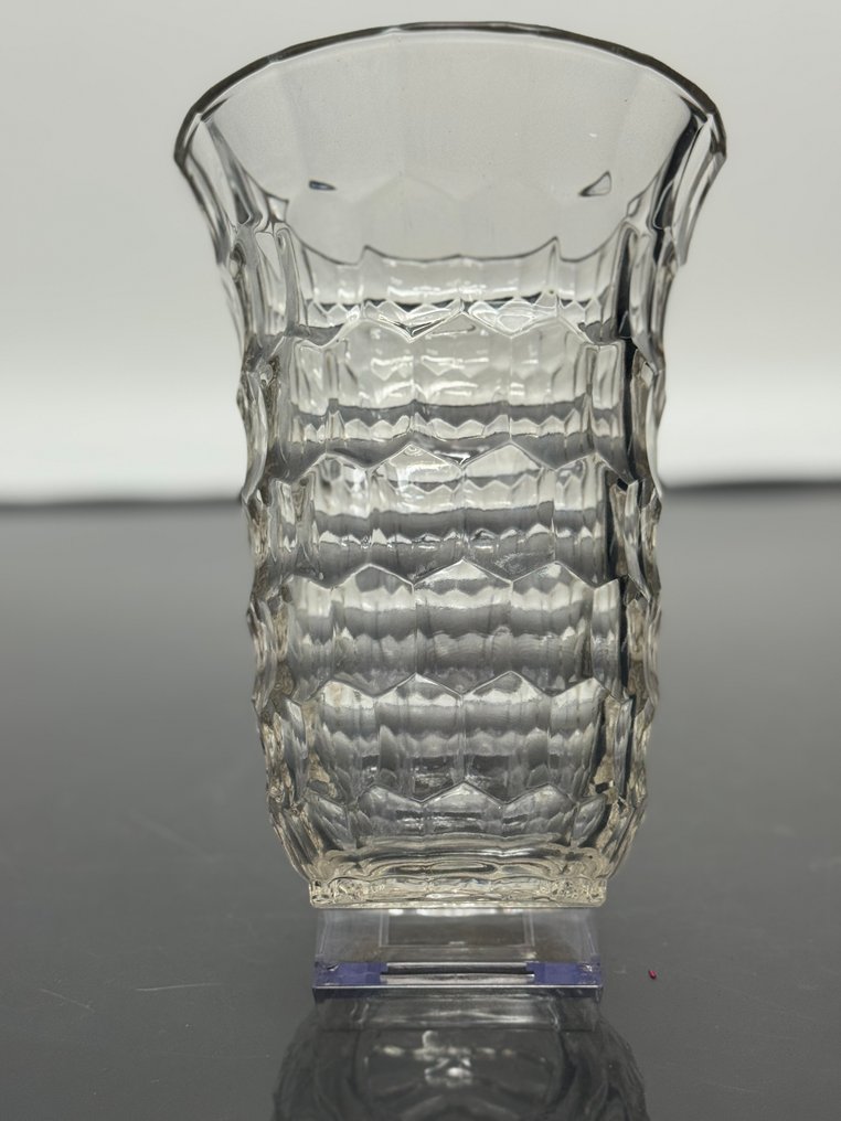 Val Saint Lambert - Charles Graffart & René Delvenne - Vase -  The scaly mouldings  - Crystal - Vase Scales VSL #2.1
