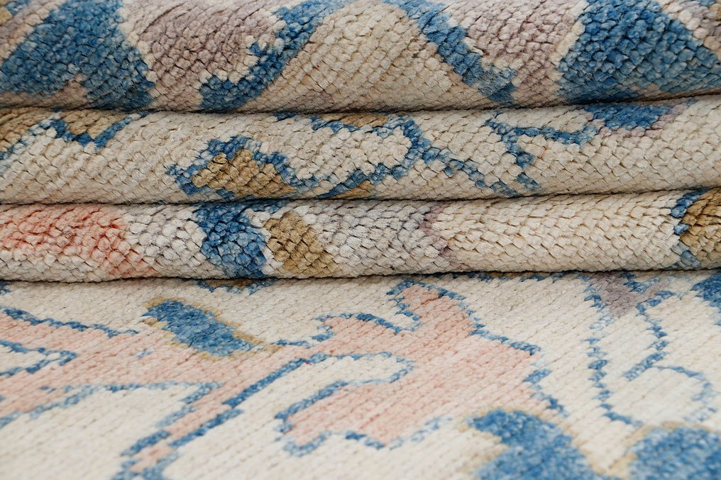 Afghan, Ziegler Kazak, Ekstra stort unikt håndknyttet tradisjonelt Oushak-teppe av høy kvalitet med premium ull. - Teppe - 460 cm - 375 cm - Ny håndlaget designertepppe #3.2