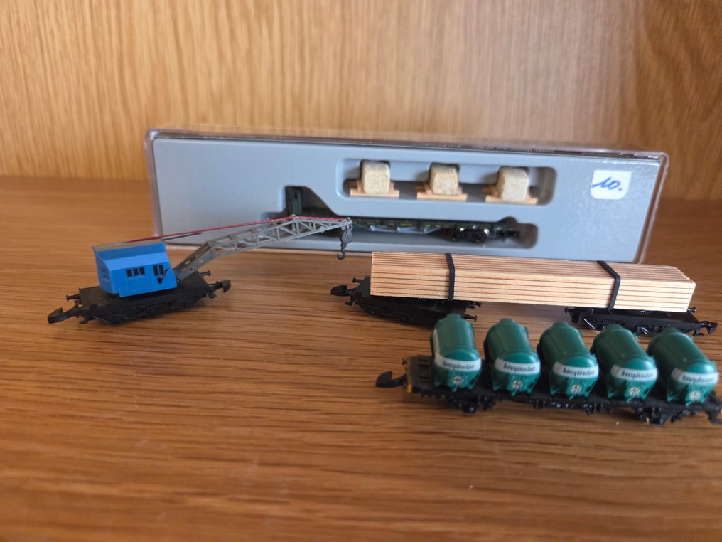 Märklin Z轨 - 8619 - 8651 - 80312 - 82571 - 模型火车货车组 (4) - DB #1.0