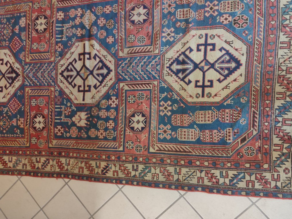 19世纪中期的古老高加索风格地毯 - 小地毯 - 182 cm - 110 cm #4.3