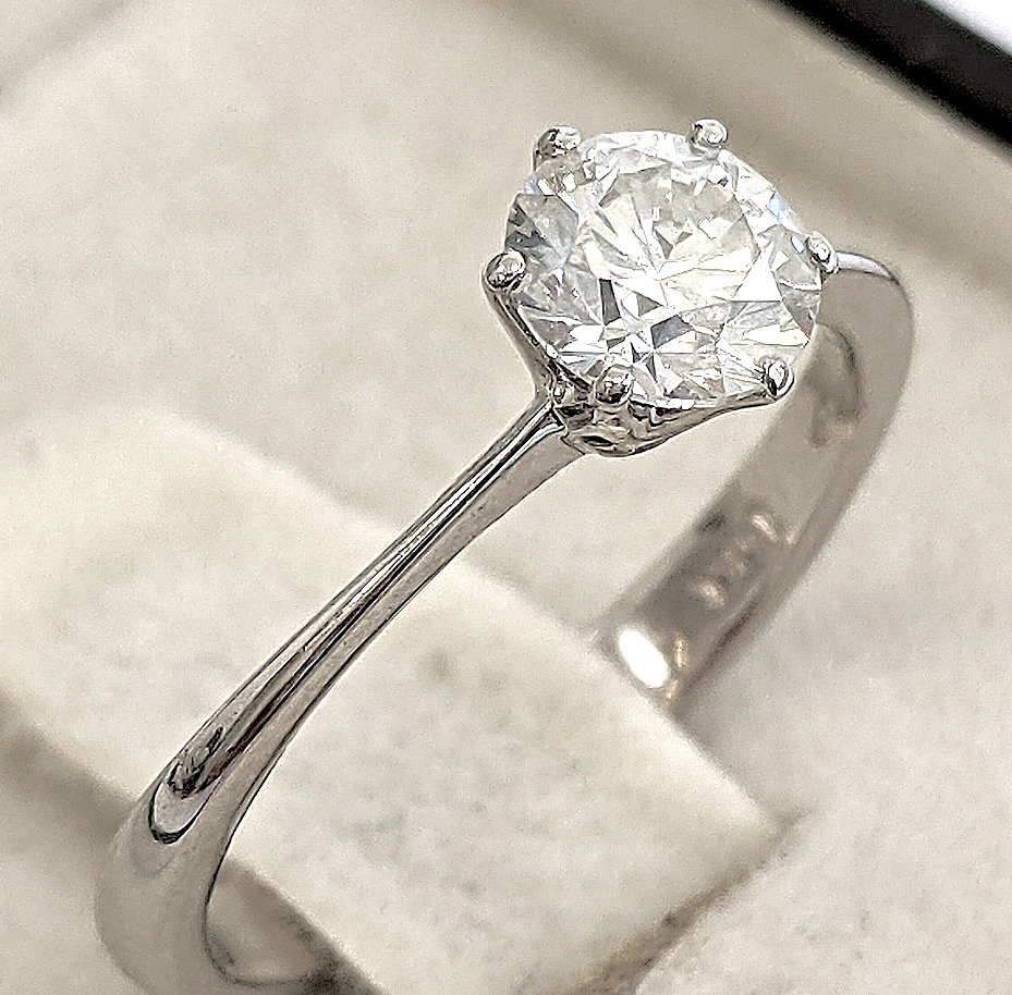 Δαχτυλίδι αρραβώνων - 14 καράτια Λευκός χρυσός -  0.70ct. tw. Διαμάντι (Φυσικό) #3.2