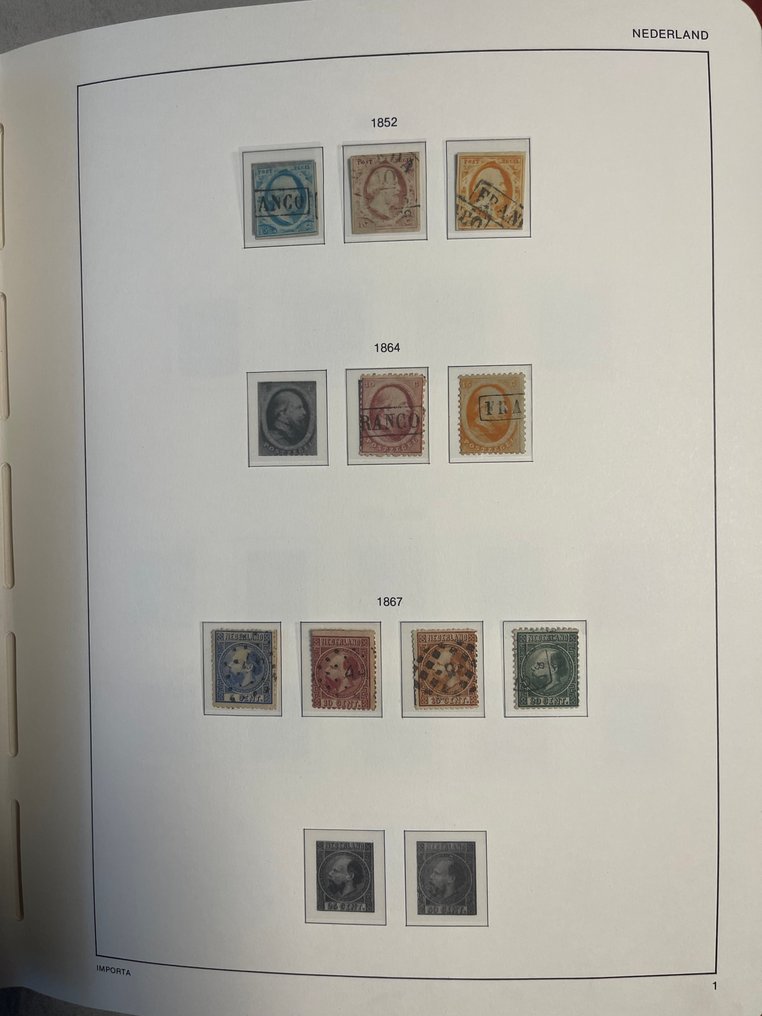 Netherlands 1852/1976 - Collection in luxury import album from 1852 to 1976. #3.2