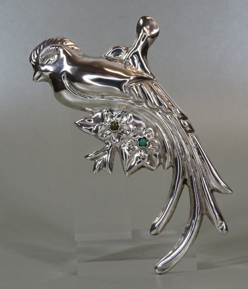 Ingen mindstepris - Broche Sølv - XXL Paradijsvogel #1.0