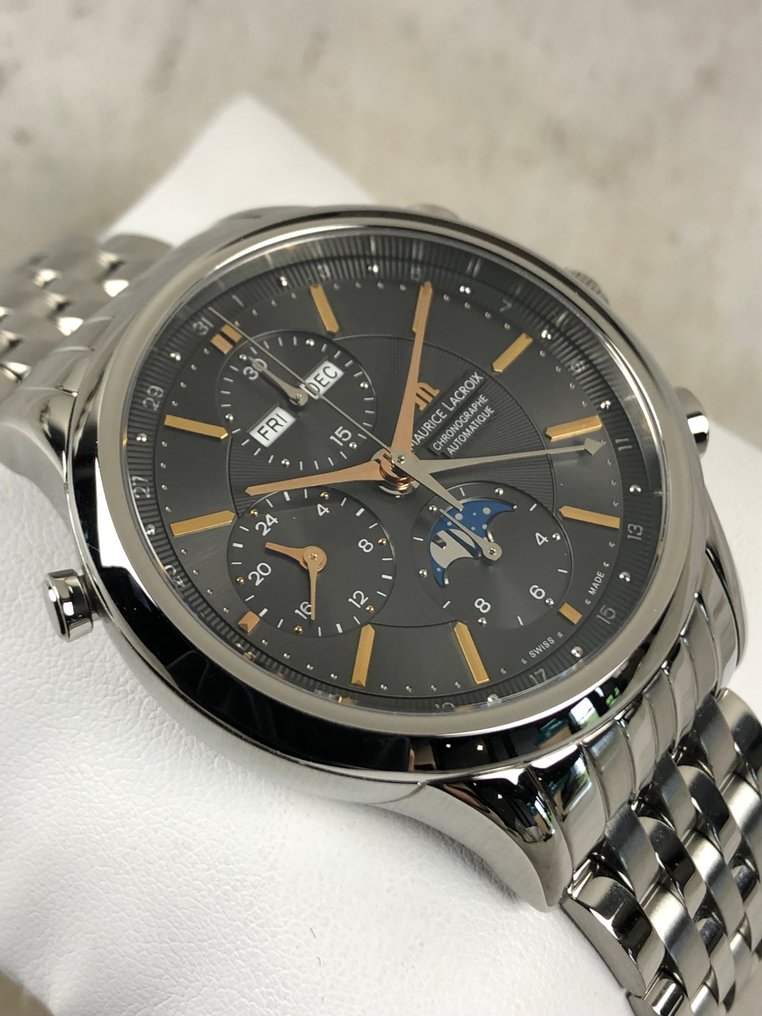 Maurice Lacroix - Les Classiques Phase de Lune Chronograph Automatic - LC6078.SS002.331 - Férfi - 2010-2020  #1.0