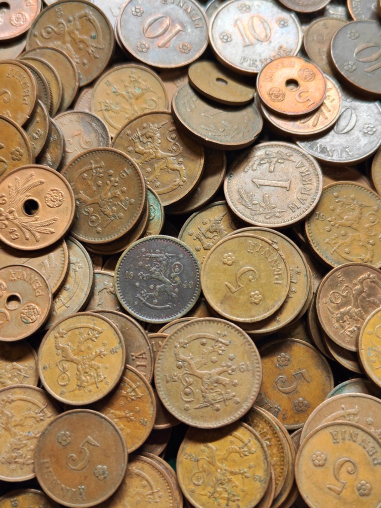 Φινλανδία. Lot of 300 coins,  (χωρίς τιμή ασφαλείας) #4.3