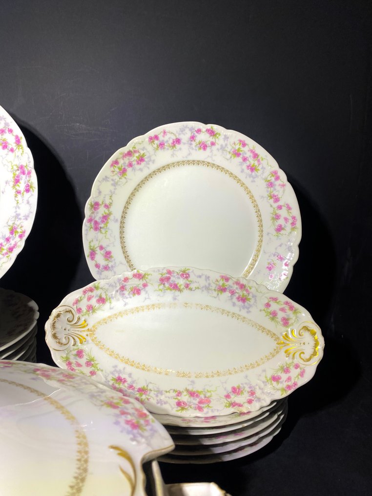 Limoges France , XIX - J.Pouyat - Service de table - Porcelaine tendre #3.2