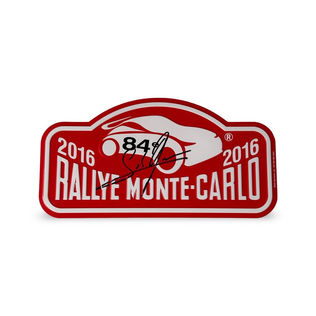 Automobile Club de Monaco - Sports plate - 84th Monte Carlo Rally 2016 by Sébastien Ogier - Aluminium #3.2